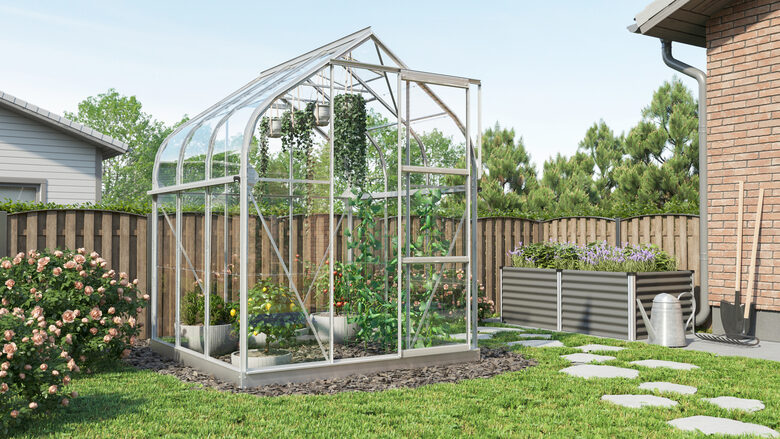 Orion 5000 sidabrinis su grūdintu stiklu (5 m2; 1,93 x 2,57 m) + pamatas