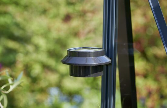 LED šviestuvas su saulės elementu šiltnamiui F04841