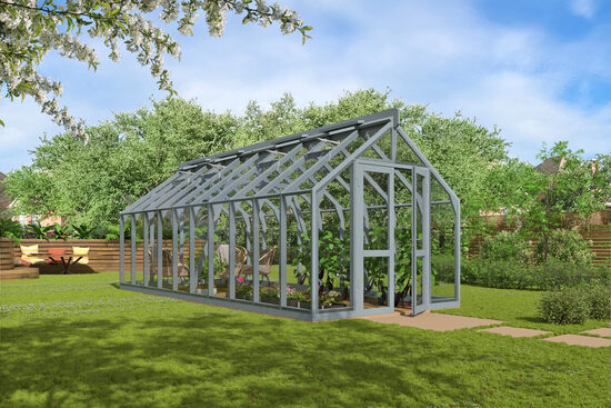 Lahe House No.23 medinis šiltnamis  – erdvus premium šiltnamis jūsų sodui