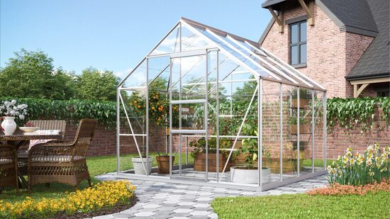 Merkur 8300 sidabrinis (8,3 m2; 2,57 x 3,21 m) + pamatas