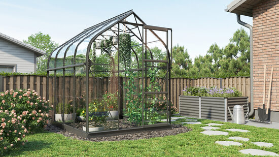 Orion 5000 žalias (5 m2; 1,93 x 2,57 m)  su paprastu stiklu